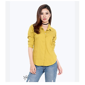 Mua Áo sơ mi nữ - M04 Xanh rêu - M(48-52kg) tại aimy031090