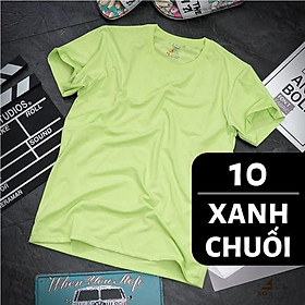 Mua Áo Thun Trơn Nam Nữ Nhiều Màu - THUN COTTON - Đủ Size ATT - Xanh chuối,Size M tại SGSHOP