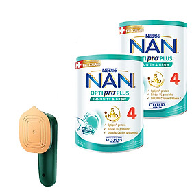 Mua Bộ 2 Lon Sữa Bột Nestlé NAN OPTIPRO PLUS 4 850g/lon với 5HMO Hỗ trợ Đề Kháng - Tiêu Hóa - Trí Não & Chiều Cao (Dành cho trẻ từ 2-6 tuổi) - Tặng...