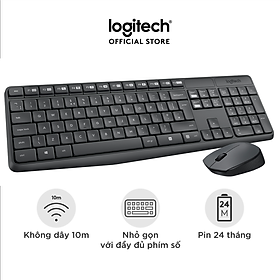 Mua Bộ Bàn Phím Và Chuột Không Dây Logitech MK235 - Hàng chính hãng tại Logitech Official Store