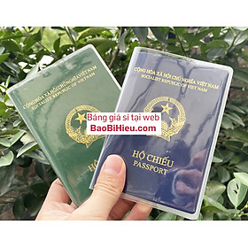 Mua Bao bọc hộ chiếu - passport, kèm ngăn đựng thẻ tín dụng ID PVC trong mờ KN STORE tại Bao Bì Hiếu