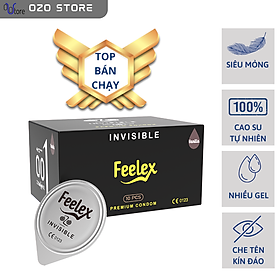 Mua Bao cao su cao cấp OZO Feelex Invisible Cool - Hộp 10 bcs - Hộp 10 bao tại OZOVN STORE