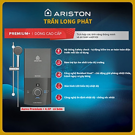 Mua Bình đun nước nóng tức thời Ariston AURES PREMIUM+ 4.5P - Hàng chính hãng - Khách cần lắp hãy CHAT với shop ạ . tại Trần Long Phát