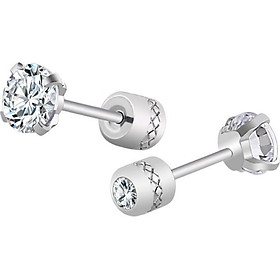 Mua Bông Tai Nam Nữ Đeo 2 Kiểu Chất Liệu Thép Titan Ko Đen Cao Cấp TT 2076 - 1 Cặp tại AUCOSTA