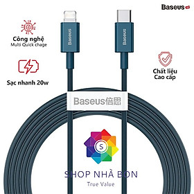 Mua Cáp sạc nhanh siêu bền IP 20W Baseus Superior Series Fast Charging Data Cable Type-C to iP PD (480Mbps)-Hỗ trợ sạc nhanh PD 20W trên iPhone 12...