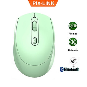 Mua Chuột Không Dây Bluetooth PIX-LINK P100B Chống Ồn, DPI 1600, Chế Độ Kép Wireless Usb 2.4Ghz, Bluetooth Dùng Cho Macbook, Laptop, PC - Hàng...