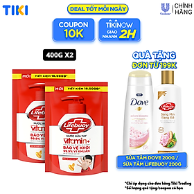 Mua Combo 2 Nước rửa tay Lifebuoy bạc bảo vệ túi 400g tại Tiki Trading