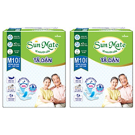 Mua Combo 2 Tã Dán Người Lớn SunMate G2 Size M10 (10 Miếng) tại Tiki Trading