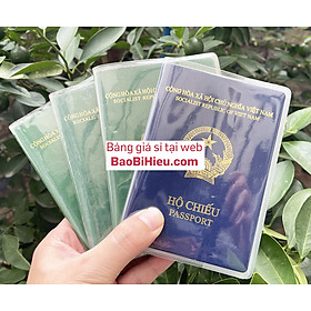 Mua Combo 5 bao passport trong suốt đựng hộ chiếu loại dày 3 ngăn tại Luke88