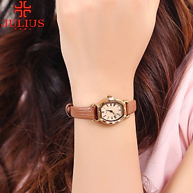 Mua Đồng Hồ Nữ Julius Hàn Quốc Dây Da JA 544 - Nâu tại Black Cat Watch