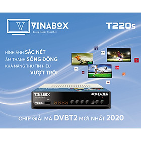 Mua Đầu Thu Kỹ Thuật Số DVB T2 Vinabox T220S Thế hệ mới – Xem Truyền Hình Miễn Phí - Hàng Chính Hãng tại CAMERA PHƯƠNG ĐÔNG Store