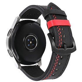 Mua Dây Da Bò Sáp Ngựa Điên Chốt Thông Minh Thay Thế Cho Đồng Hồ Cổ Điển Các Loại SmartWatch, Samsung Watch, Huawei Watch - Đen - Size 22mm tại...
