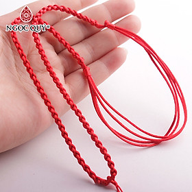 Mua Dây đeo cổ dạng rút điều chỉnh kích thước - Ngọc Quý Gemstones - Đỏ tại Ngọc Quý Gemstones