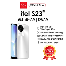 Mua Điện Thoại Itel S23 4GB/128GB | Pin 5000mAh | 6.6 Inch | Camera 50MP | HÀNG CHÍNH HÃNG - trắng tại Itel Official