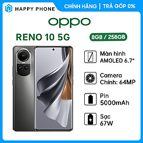 Mua Điện thoại OPPO Reno10 5G (8GB/256GB) - Hàng Chính Hãng - Xám tại HAPPY PHONE