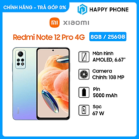 Mua Điện thoại Xiaomi Redmi Note 12 Pro 4G (8GB/256GB) - Hàng chính hãng - Xanh ánh sao tại HAPPY PHONE