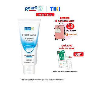 Mua Kem rửa mặt dưỡng ẩm Hada Labo Advanced Nourish Hyaluronic Acid Cleanser (80g) tại Tiki Trading