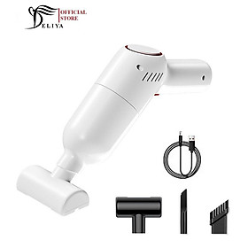 Mua Máy hút bụi cầm tay mini không dây hàng chính hãng DELIYA , hút bụi giường, ô tô lực hút 9000PA hút liên tục 30phút - dạng súng- trắng tại...
