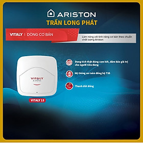 Mua Máy Nước Nóng Gián Tiếp Ariston Vitaly 15L Hàng chính hãng tại Trần Long Phát