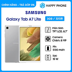 Mua Máy tính bảng Samsung Galaxy Tab A7 Lite LTE SM-T225) - ĐÃ KÍCH HOẠT ĐIỆN TỬ - Hàng Chính Hãng - Bạc tại HAPPY PHONE