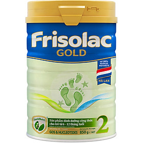 Mua Sữa Bột Frisolac Gold 2 850g Dành Cho Trẻ Từ 6 - 12 Tháng Tuổi tại Tiki Trading