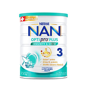 Mua Sữa bột Nestlé NAN OPTIPRO PLUS 3 1500g/lon với 5HMO (1-2 tuổi) tại Tiki Trading