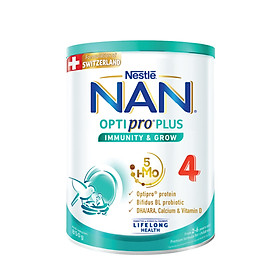 Mua Sữa bột Nestlé NAN OPTIPRO PLUS 4 850g/lon với 5HMO Giúp tiêu hóa tốt + Tăng cường đề kháng (2 - 6 tuổi) tại Tiki Trading