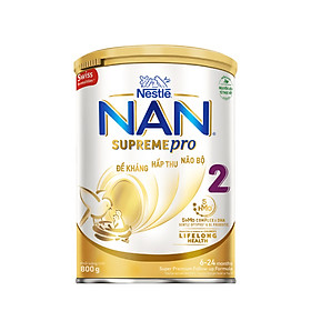 Mua Sữa bột Nestlé NAN SupremePro 2 lon 800g nhập khẩu từ Đức với 5HMO & đạm Gentle Optipro (6 - 24 tháng) tại Tiki Trading