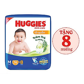 Mua Tã/bỉm quần HUGGIES SKINCARE gói SUPER JUMBO size M 76+8 miếng tại Tiki Trading