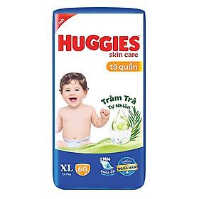 Mua Tã/bỉm quần HUGGIES SKINCARE gói SUPER JUMBO size XL 60 miếng tại Tiki Trading