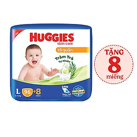 Mua Tã/bỉm quần HUGGIES SKINCARE MEGA JUMBO size L 96+8 miếng tại Tiki Trading