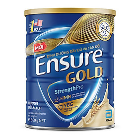 Mua Thực phẩm dinh dưỡng y học: Ensure Gold hương Lúa mạch 850g tại Tiki Trading