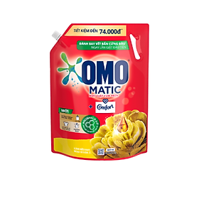 Mua TúI Nước Giặt Omo Matic Comfort Cho Máy Giặt Cửa Trên Hương Tinh Dầu Thơm Xoáy Bay Vết Bẩn, Hương Thơm Bền Lâu 3.6Kg tại Tiki Trading