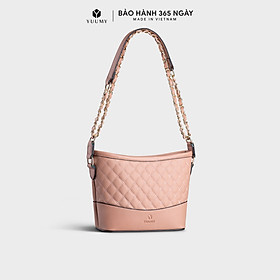 Mua Túi đeo chéo da nữ cỡ trung phối dây da Yuumy Seasand YN152 - Hồng đất tại LATA OFFICIAL