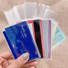 Mua Túi Ví Đựng Bảo Vệ Chống Xướt Thẻ ATM, CCCD, Card Visa, Bằng Lái Xe, Vỏ bọc thẻ atm, bao túi đựng thẻ sinh viên, nhân viên, học sinh, name...