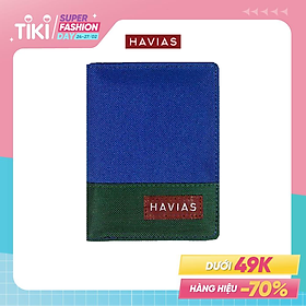 Mua Ví Vải Modern Fabric Vertical Wallet HAVIAS - Xanh Navy tại HAVIAS