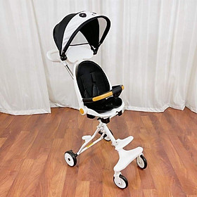 Mua Xe đẩy gấp gọn hai chiều M8, ghế tựa lưng và tay đẩy có thể nâng hạ - Màu Trắng tại Antoanchobe