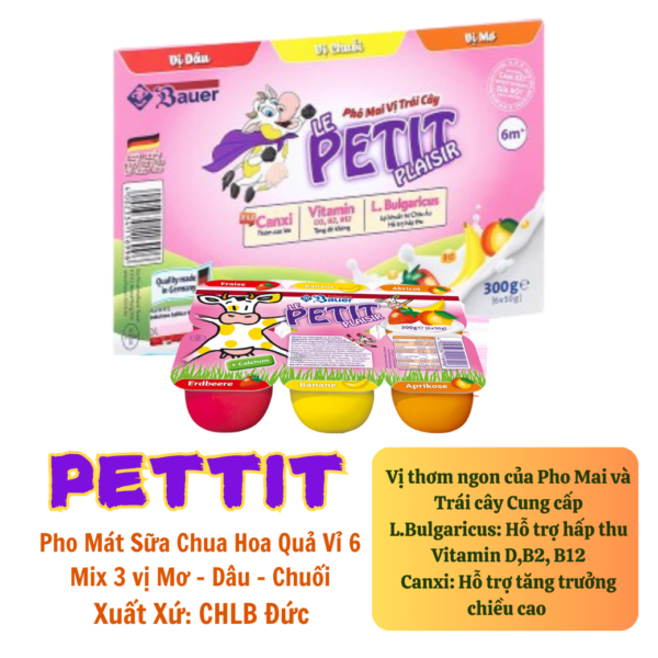 Pho mai sữa chua hoa quả petit