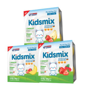 sữa chua hoa quả kidsmix vỉ 4 hộp